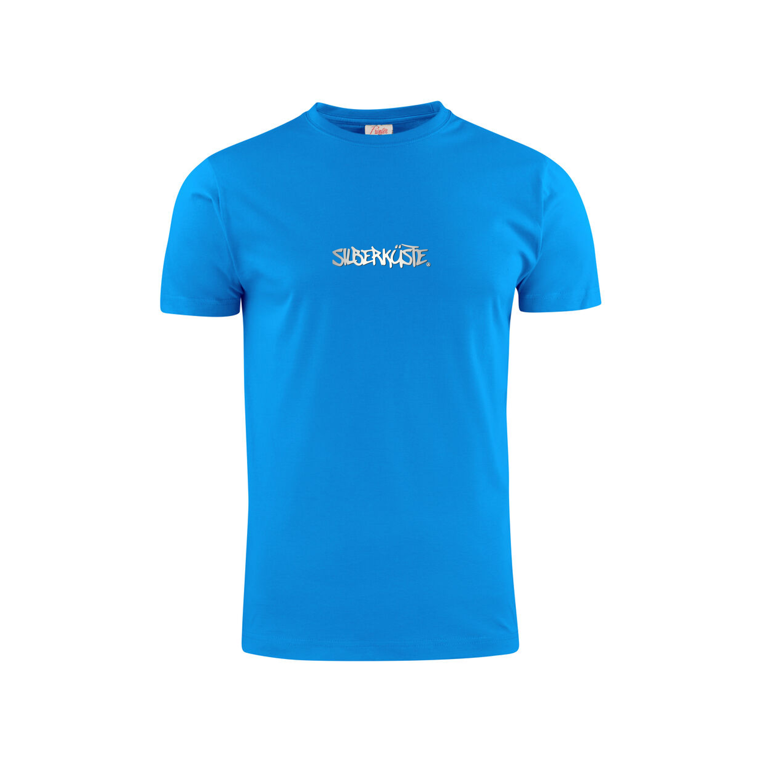Blaues T-Shirt mit «Silberküste» Logo vorne