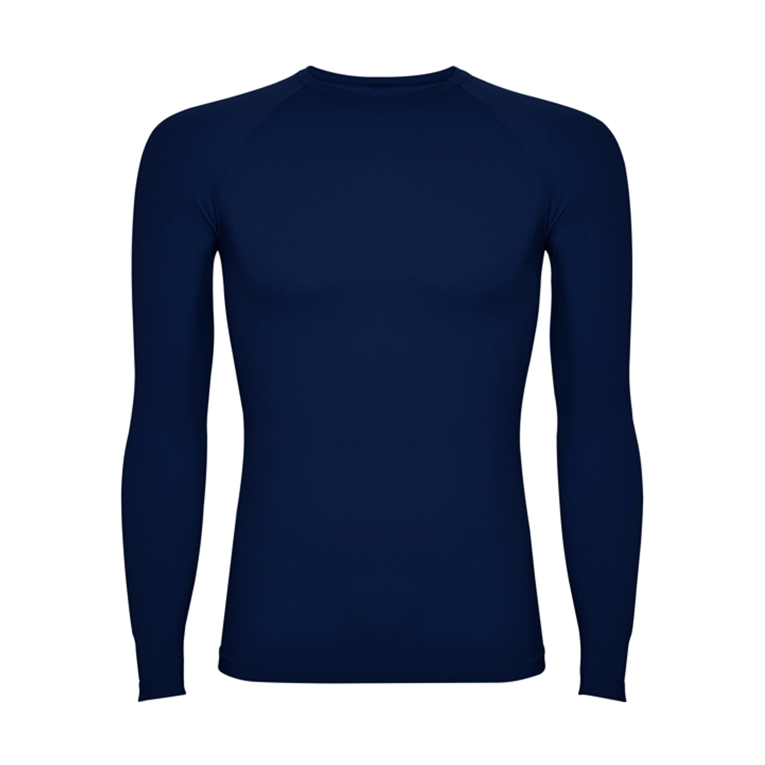 Dunkelblaues Langarm-Shirt für Herren aus atmungsaktivem Material