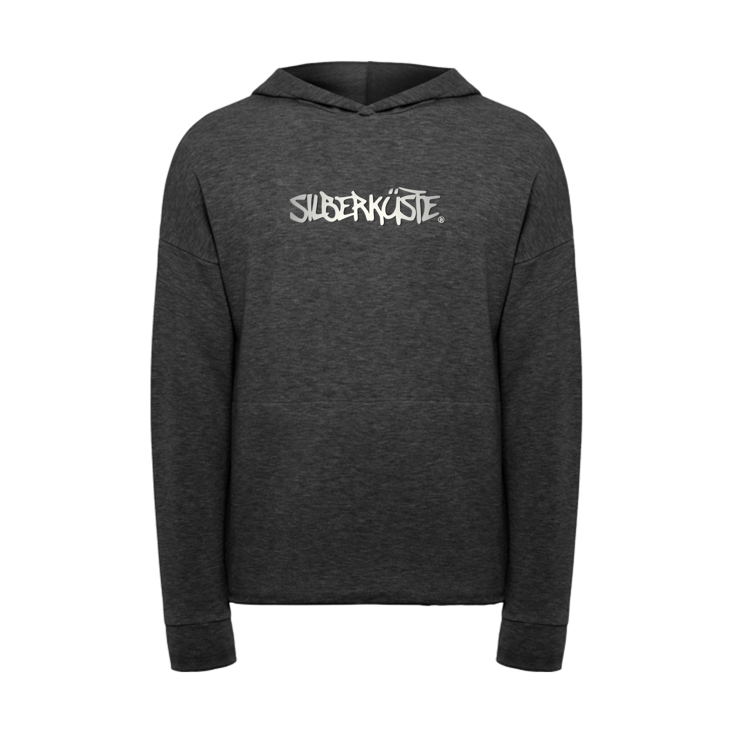Charcoal Melange Hoodie mit dem Aufdruck 'Silberküste'