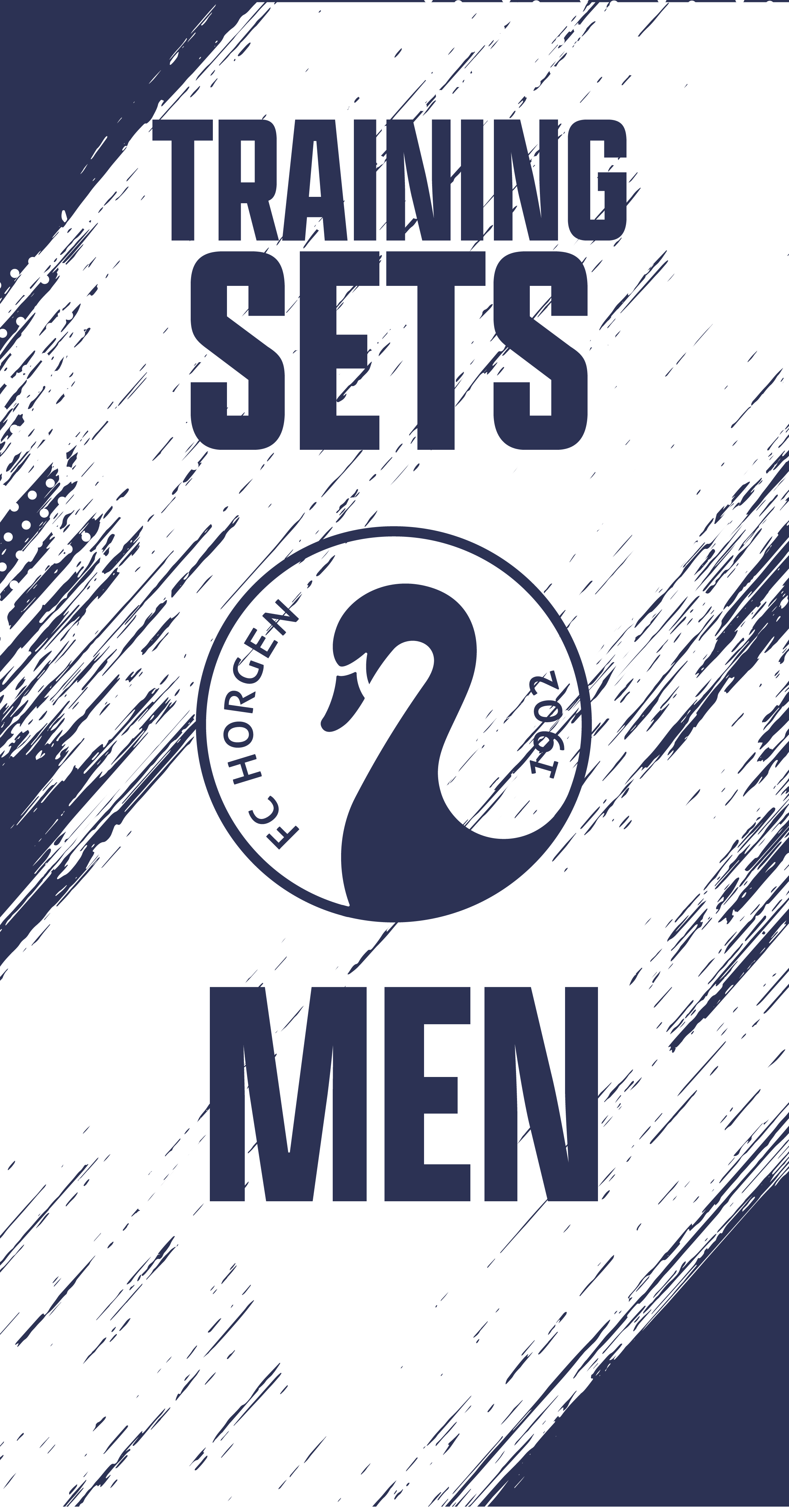 Grafik mit Logo des FC Horgen 1902 und dem Text 'Training Sets Men'