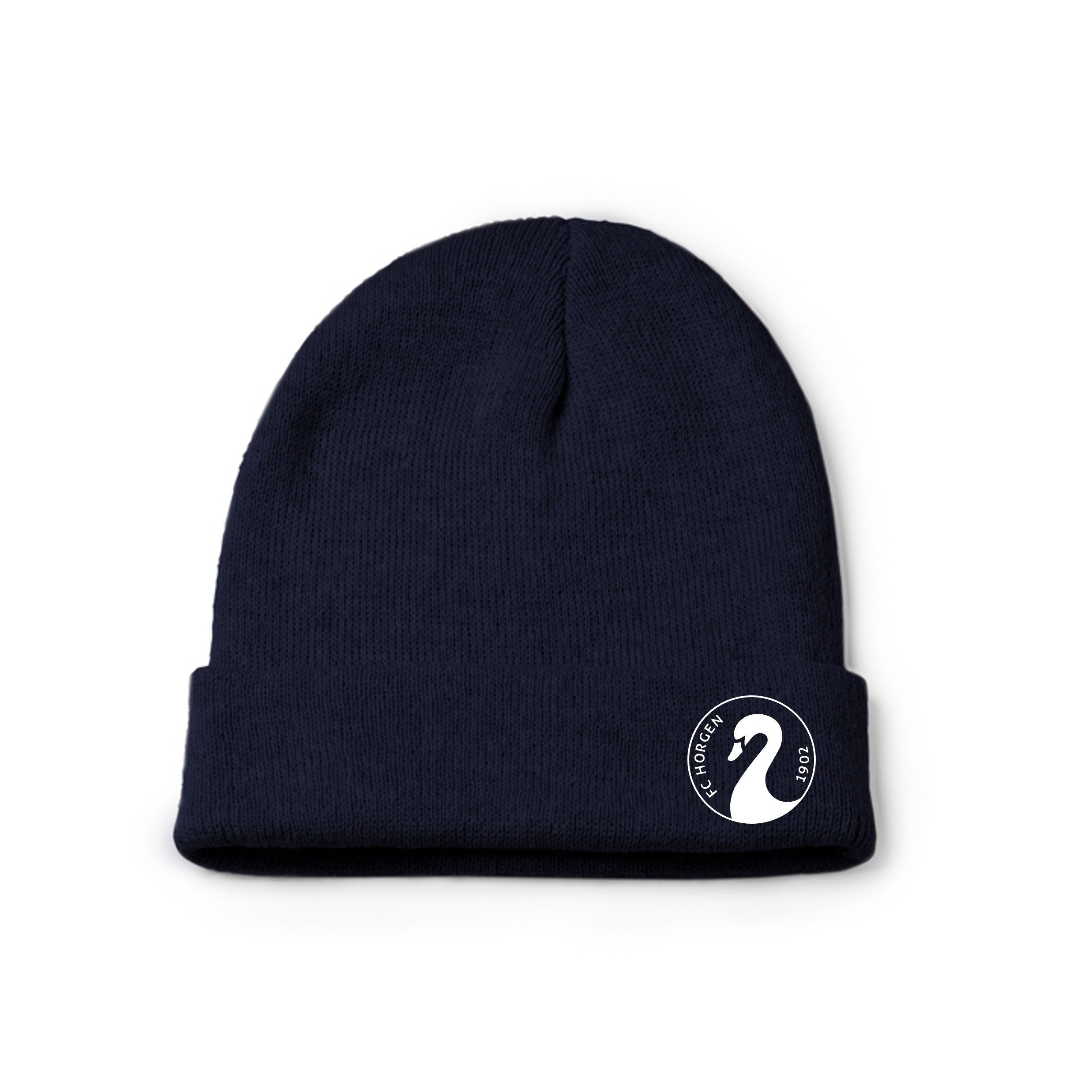 dunkliblaui FC Horgen Beanie mit Logo